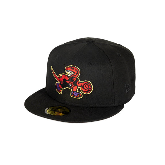 New Era NBA Toronto Raptors 1X Champs Side Patch 59FIFTY Fitted Hat - Black