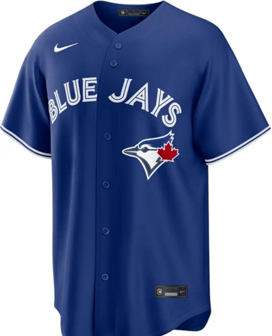 Nike Mens MLB Toronto Blue Jays Louis Varland #77 Replica Jersey - Royal Blue