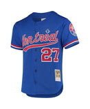 Mitchell & Ness Men's MLB Montreal Expos Vladimir Guerrero #27 Authentic 1997 Cooperstown Batting Practice Button-Up Jersey