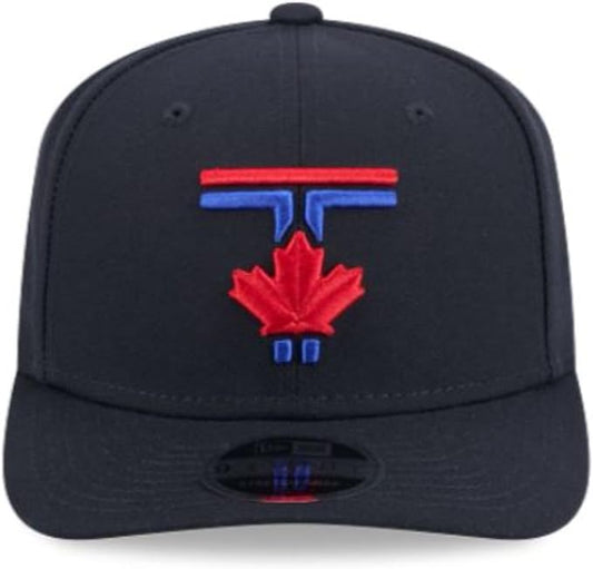 New Era 9SEVENTY MLB Toronto Blue Jays 50th Anniversary Side Patch City Connect Adjustable Stretch-Snap Hat - Navy