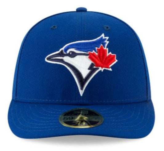 New Era 59FIFTY Low Profile MLB Toronto Blue Jays 50th Anniversary Game Side Patch Authentic Collection Fitted Hat - Royal Blue