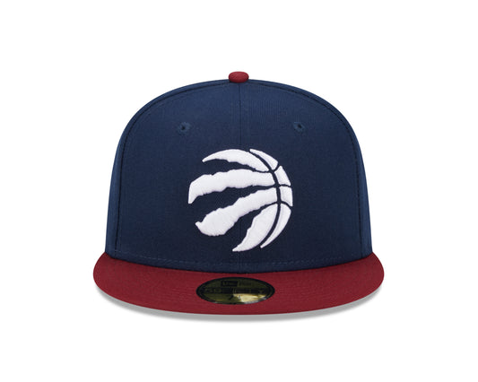 Toronto Raptors New Era Two-Toned Color Pack 59FIFTY Fitted Hat - Blue/Maroon