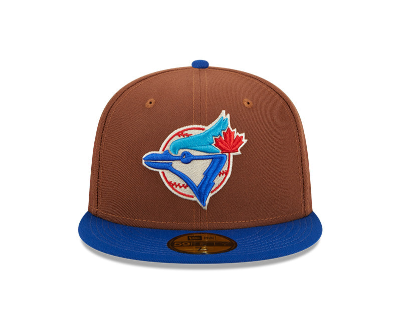 Men's New Era Toronto Blue Jays 59FIFTY Fitted Brown Harvest 20th