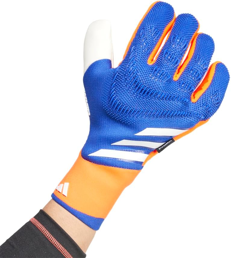 Adidas Predator Pro Fingersave Goalkeeper Gloves - Blue/Orange