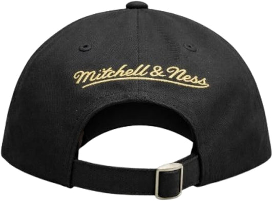 Mitchell & Ness MLB Toronto Blue Jays Gold Script Adjustable Hat - Black