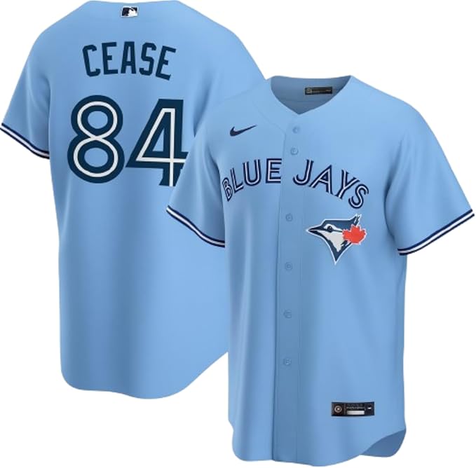 Nike Mens MLB Toronto Blue Jays Dylan Cease Alternate Limited Stitched Name & Number Jersey - Powder Blue
