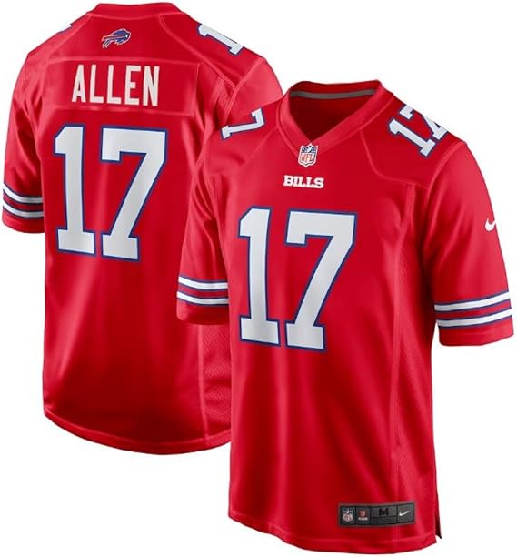Nike NFL Buffalo Bills Josh Allen Alternative Game Jersey - Red