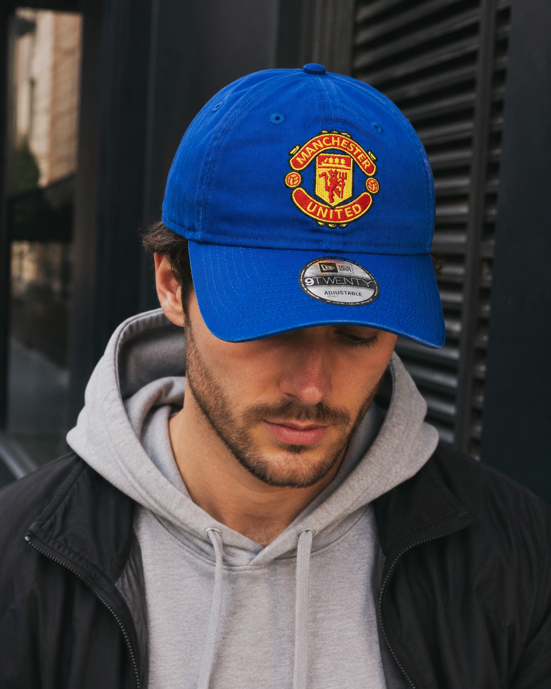 New Era 9TWENTY EPL Manchester United Adjustable Hat - Royal Blue