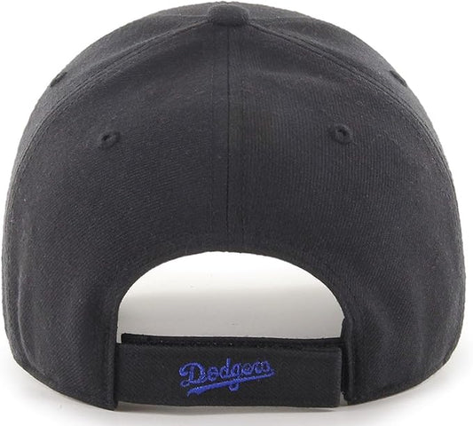 '47 MLB Los Angeles Dodgers MVP Adjustable Hat - Black/Blue