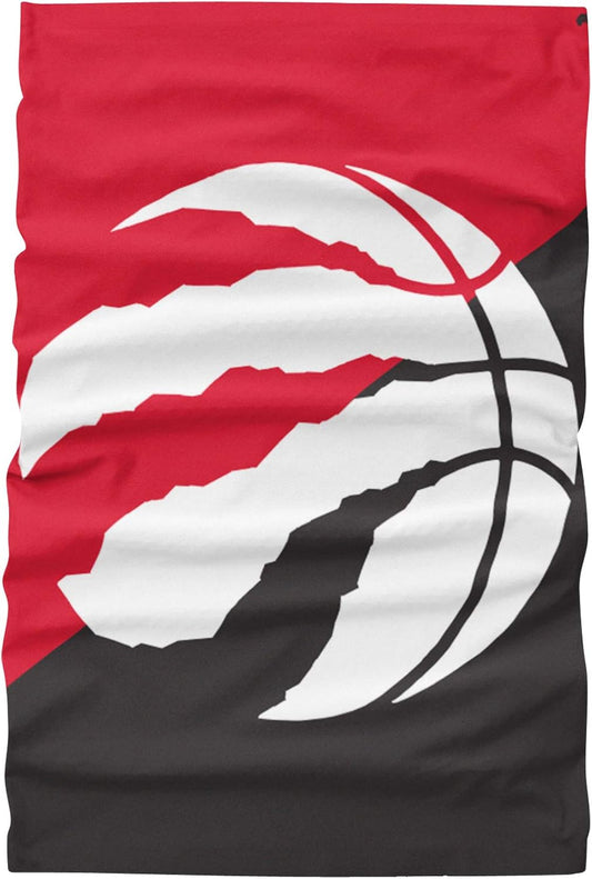 FOCO NBA Toronto Raptors Big Logo Gaiter Scarf - Red/Black