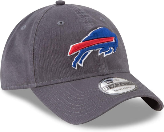 New Era NFL Buffalo Bills Core Classic 9TWENTY Adjustable Hat Cap - Graphite