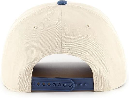 '47 Hitch MLB Toronto Blue Jays Cooperstown 1977 Logo Two-Tone Adjustable Snapback Hat - Beige/Blue