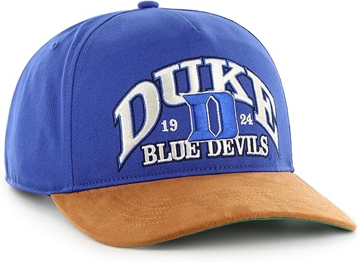 47 NCAA Duke Blue Devils Break Wood Suede Hitch Adjustable Snapback Hat - Blue