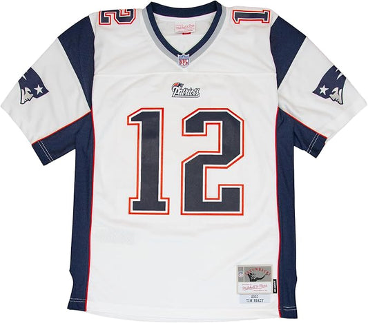 Mitchell & Ness NFL Throwbacks New England Patriots Tom Brady #12 Legacy Jersey - White/Navy