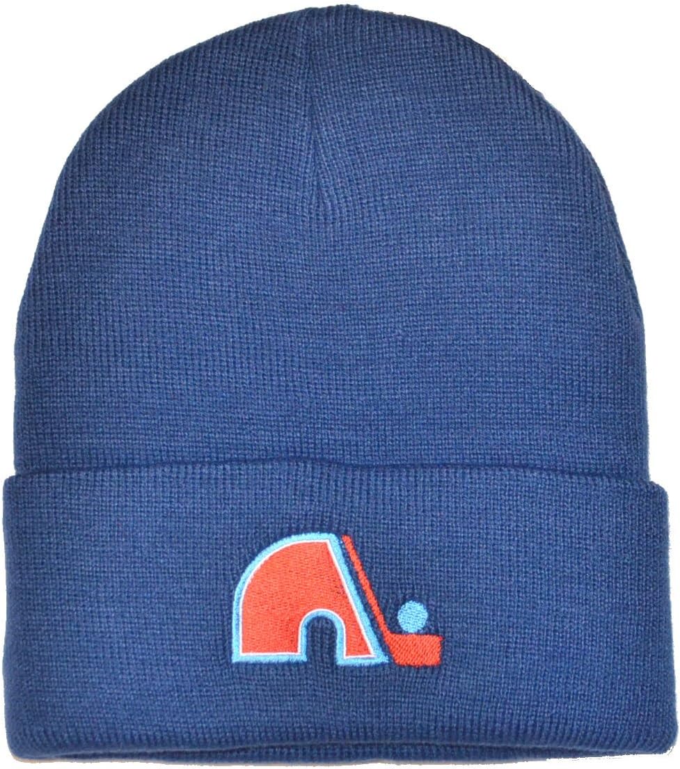 American Needle NHL Quebec Nordiques Knit Cuffed Hat - Blue