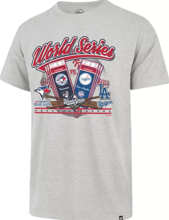 47 World Series Tシャツ M ドジャース　ブルージェイズ 47 MLB World Series Toronto Blue Jays vs Los Angeles Dodgers