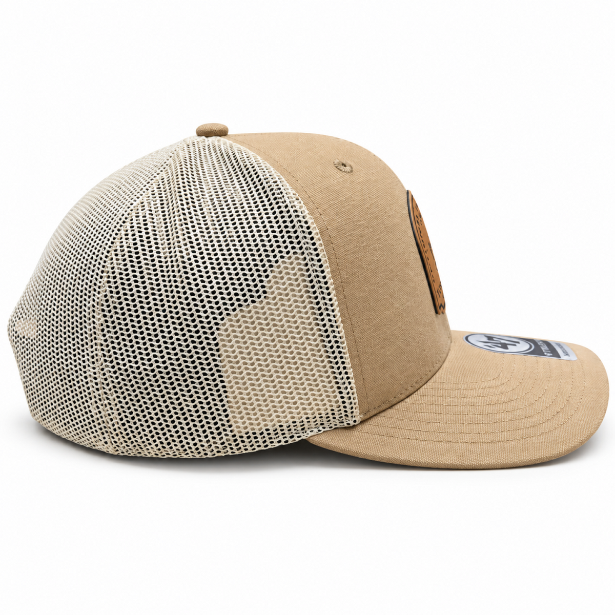 '47 NHL Toronto Maple Leafs Bonehide Mesh Trucker Adjustable Hat - Brown/White