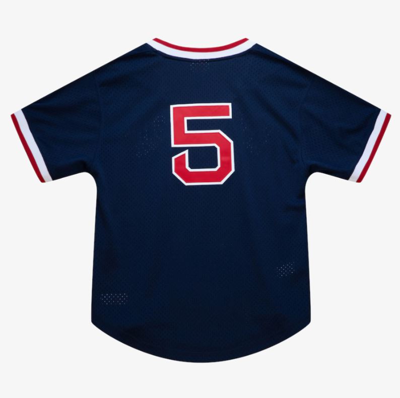 Men's Nomar Garciaparra Navy Boston Red Sox Cooperstown Collection Authentic Batting Practice Player Jersey