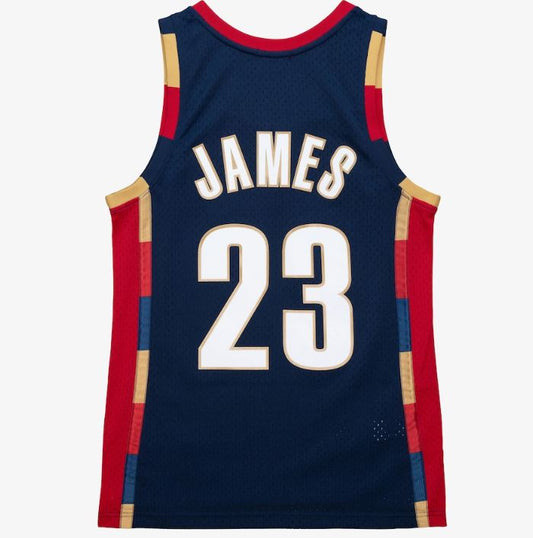Mitchell & Ness (Women) NBA Cleveland Cavaliers LeBron James 2008/09 Hardwood Classics Swingman Jersey - Navy