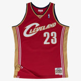 Mitchell & Ness Men's NBA Cleveland Cavaliers LeBron James 2003-04 Hardwood Classics Swingman Jersey - Red