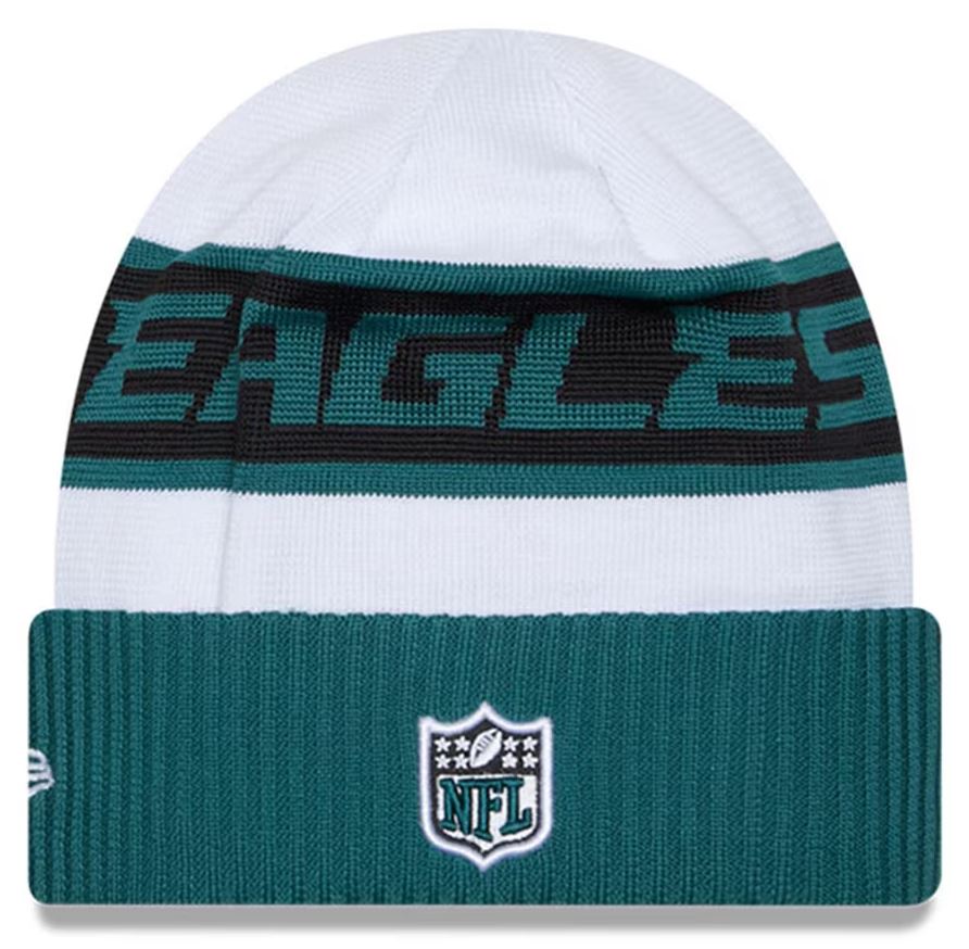Men s New Era White Midnight Green Philadelphia Eagles 2023 Sideline T The Sports Collection
