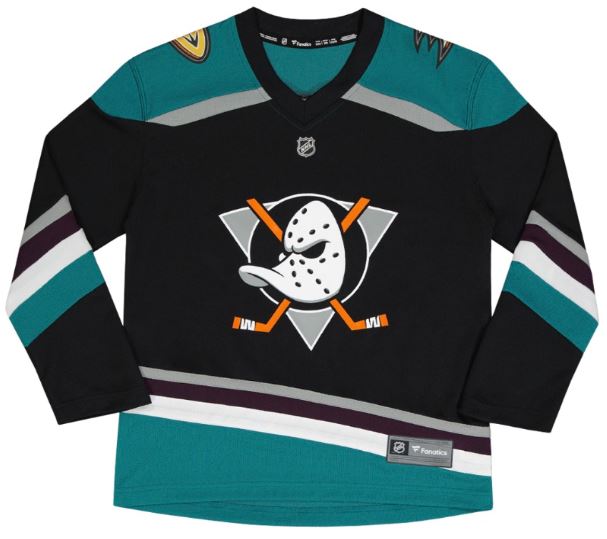 anaheim ducks gear Fanatics - Youth Anaheim Ducks BLANK Replica Jersey
