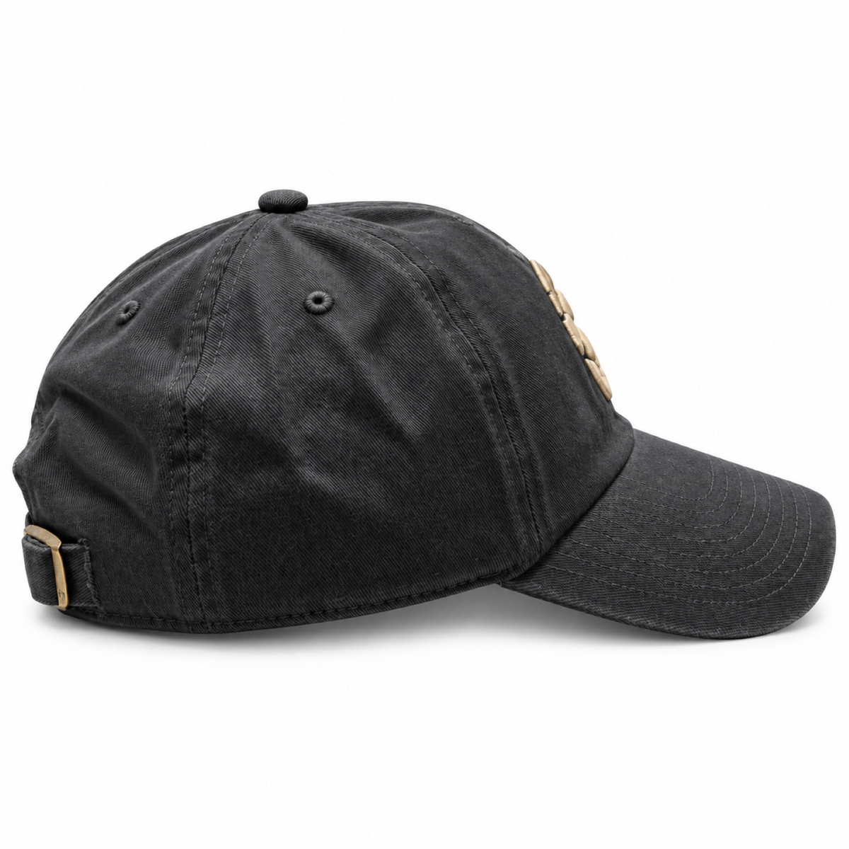 '47 NBA Toronto Raptors Charki Ballpark Clean Up Adjustable Hat - Black/Gold