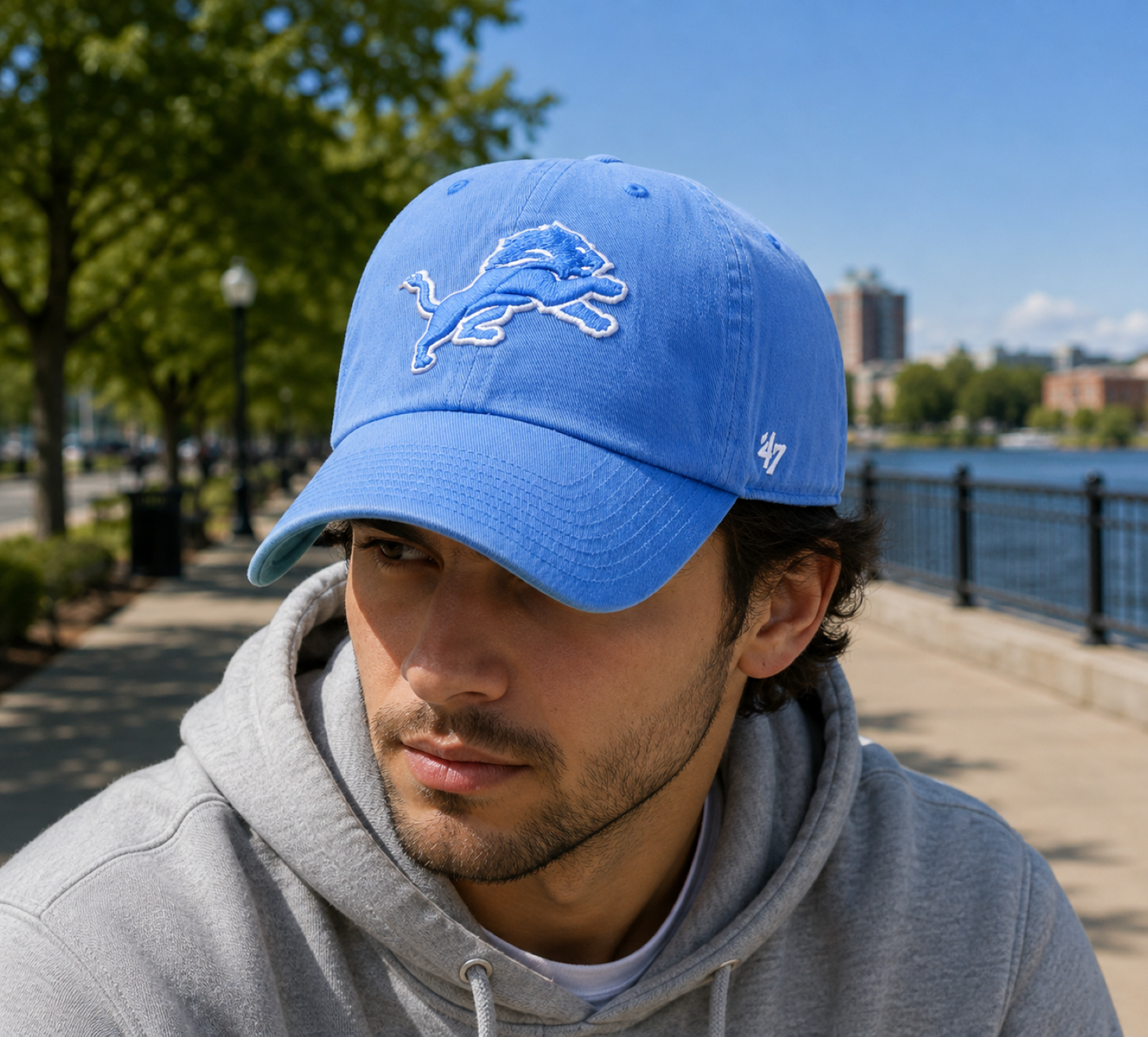 47 Detroit Lions NFL Clean Up Hat