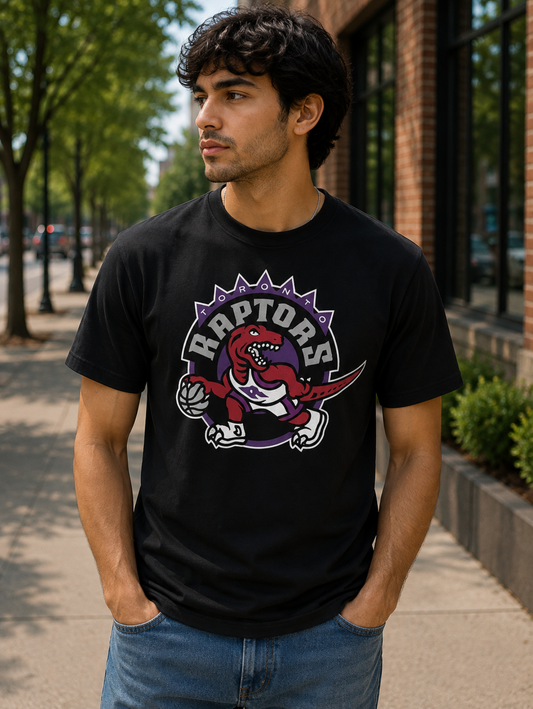 '47 NBA Toronto Raptors Vintage Big Tee - Black