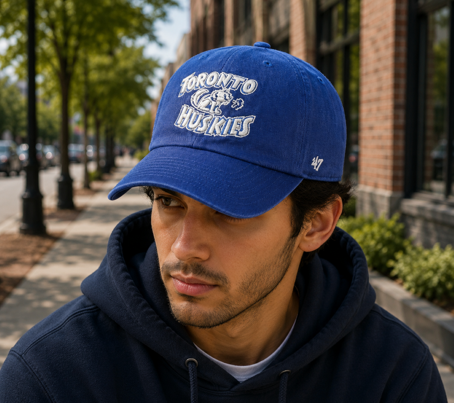 47 NBA Toronto Hardwood Classics Clean Up Adjustable Hat - Blue