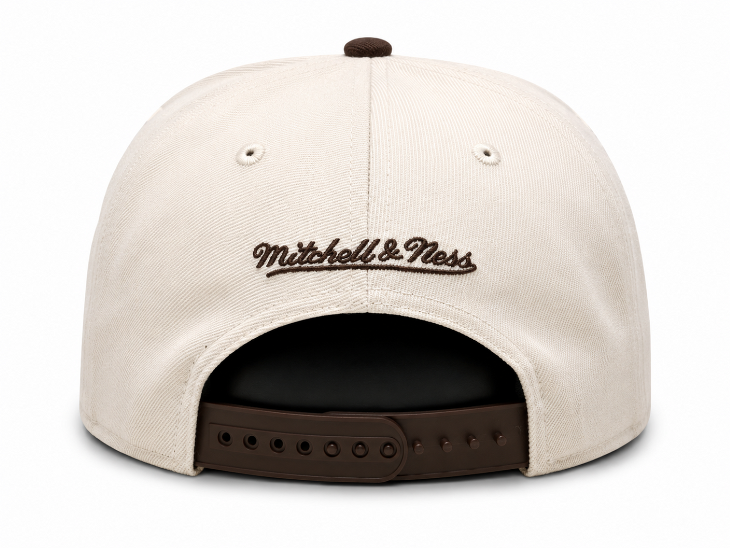Mitchell & Ness MLB Toronto Blue Jays Cooperstown 1992 WS Sidepatch Pro Pinch Fit Snapback Hat - Tan/Brown