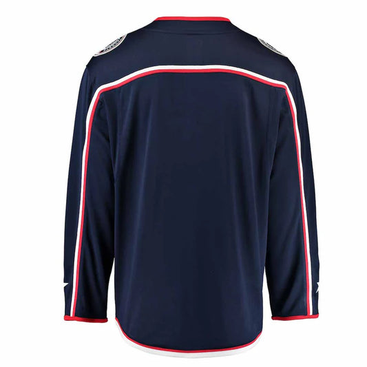 NHL Youth Columbus Blue Jackets Blank Replica Jersey - Navy
