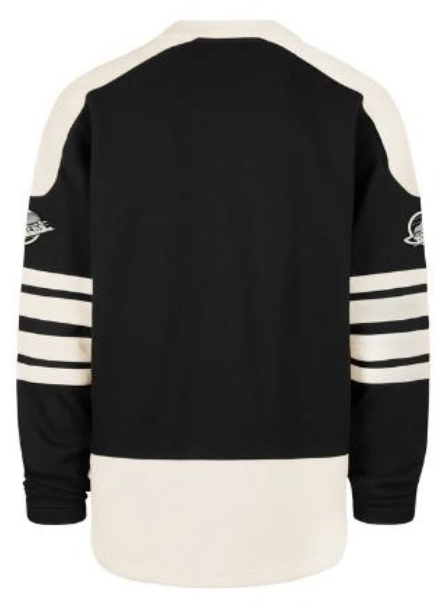 '47 NHL Vancouver Canucks Golden Age Sweep Check Eternal Lacer Fleece Hoodie - Black/White