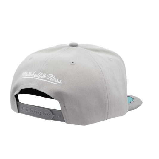 Men's Mitchell & Ness Gray Vancouver Grizzlies Munch Time Snapback Hat