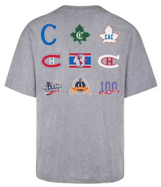 '47 Montreal Canadiens History Lock Foundtion Tee - Grey
