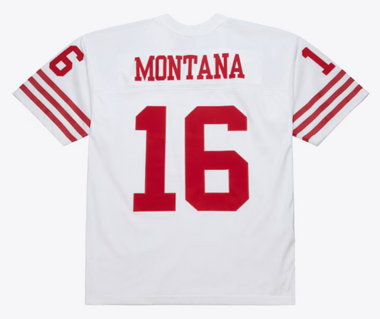Mitchell & Ness NFL Joe Montana San Francisco 49ers 1990 Legacy Player Jersey - White/Red