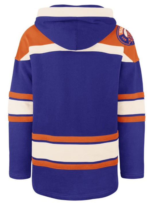 '47 NHL Edmonton Oilers Lacer Hoodie - Blue/Off White