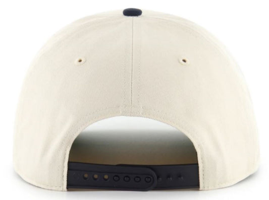 '47 NCAA Notre Dame Fighting Irish Natural Rope TT Hitch Adjustable Snapback Hat - Beige/Navy