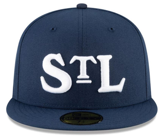 New Era Negro League St. Louis Stars Turn Back the Clock Rickwood Classic 59FIFTY Fitted Hat - Navy
