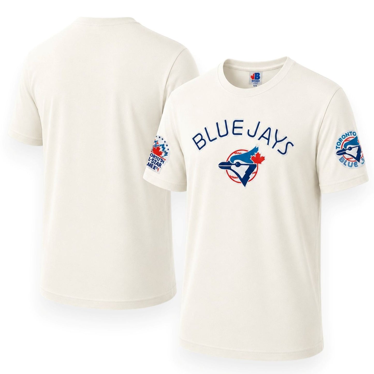 Bulletin MLB Toronto Blue Jays Cooperstown Retro Roots Heavyweight Oversized T-Shirt - Off-White