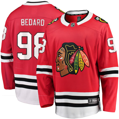 Youth Connor Bedard Chicago Blackhawks Fanatics Branded 2023 NHL  Home Breakaway Player Jersey - Red Youth