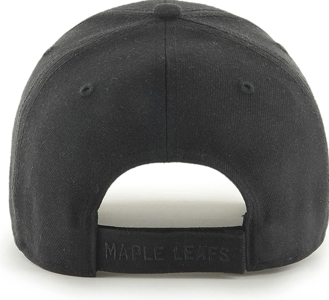Toronto Maple Leafs '47 Adjustable Structured MVP Hat Black on Black