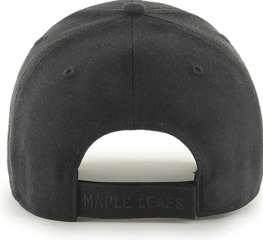Toronto Maple Leafs '47 Adjustable Structured MVP Hat Black on Black
