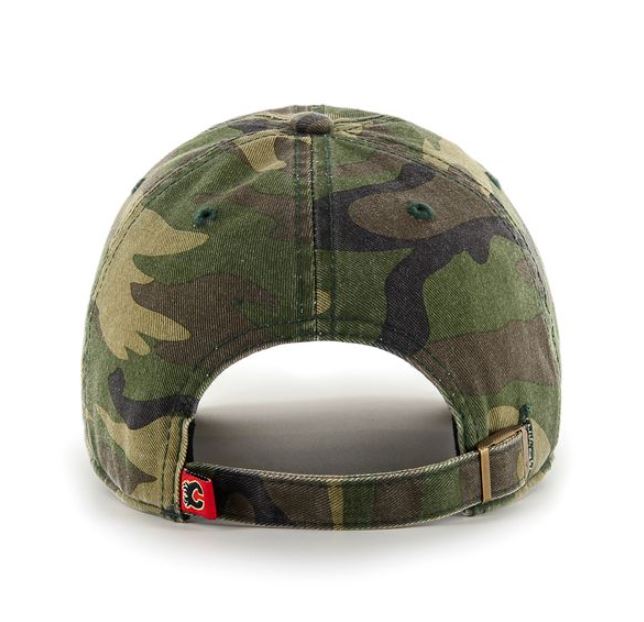47 Calgary Flames NHL Camo Clean Up Adjustable Cap