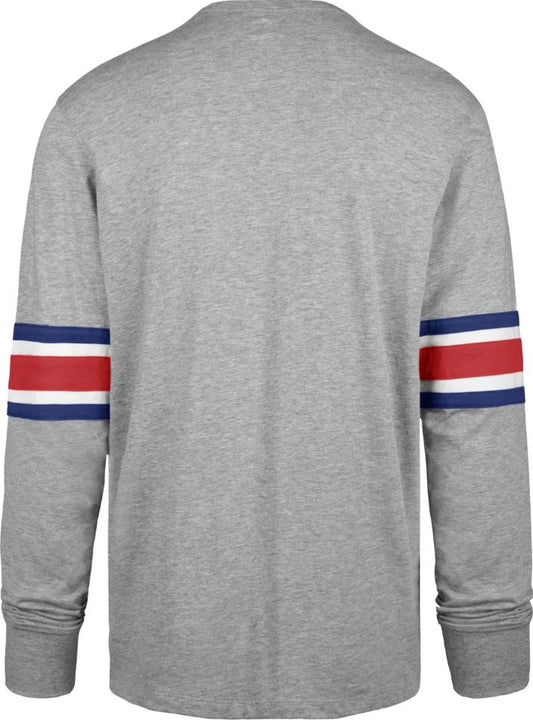 '47 Men's NFL Buffalo Bills Cover Two Brex Long Sleeve Tee - Grey