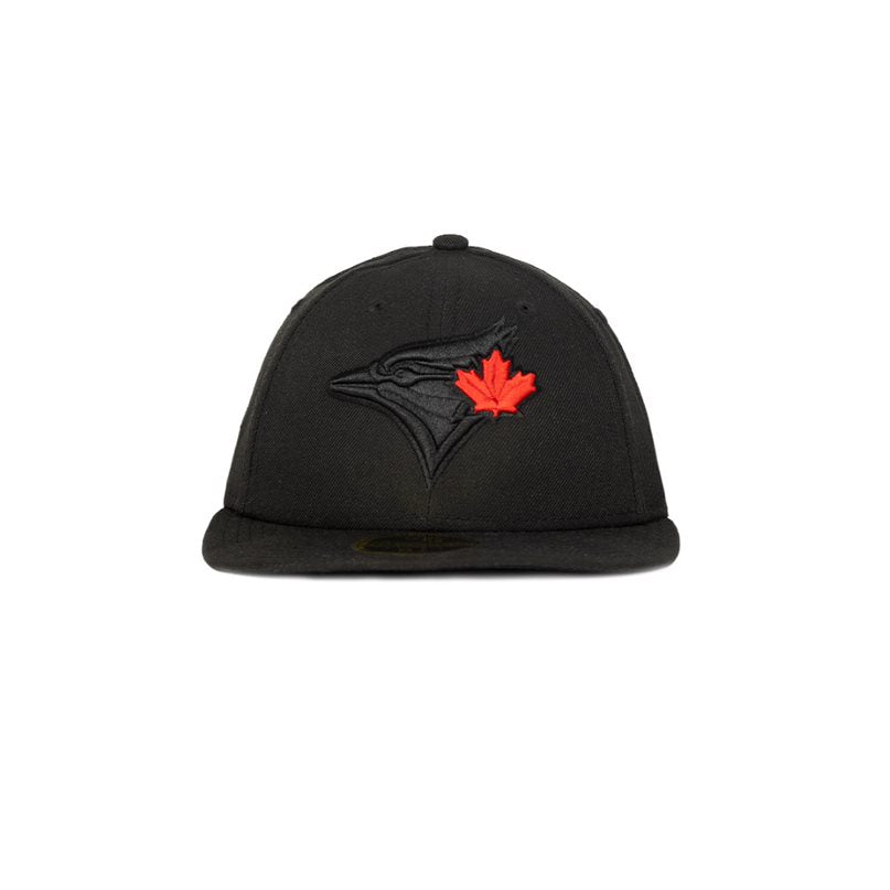 Black blue jays hat with red sales maple leaf