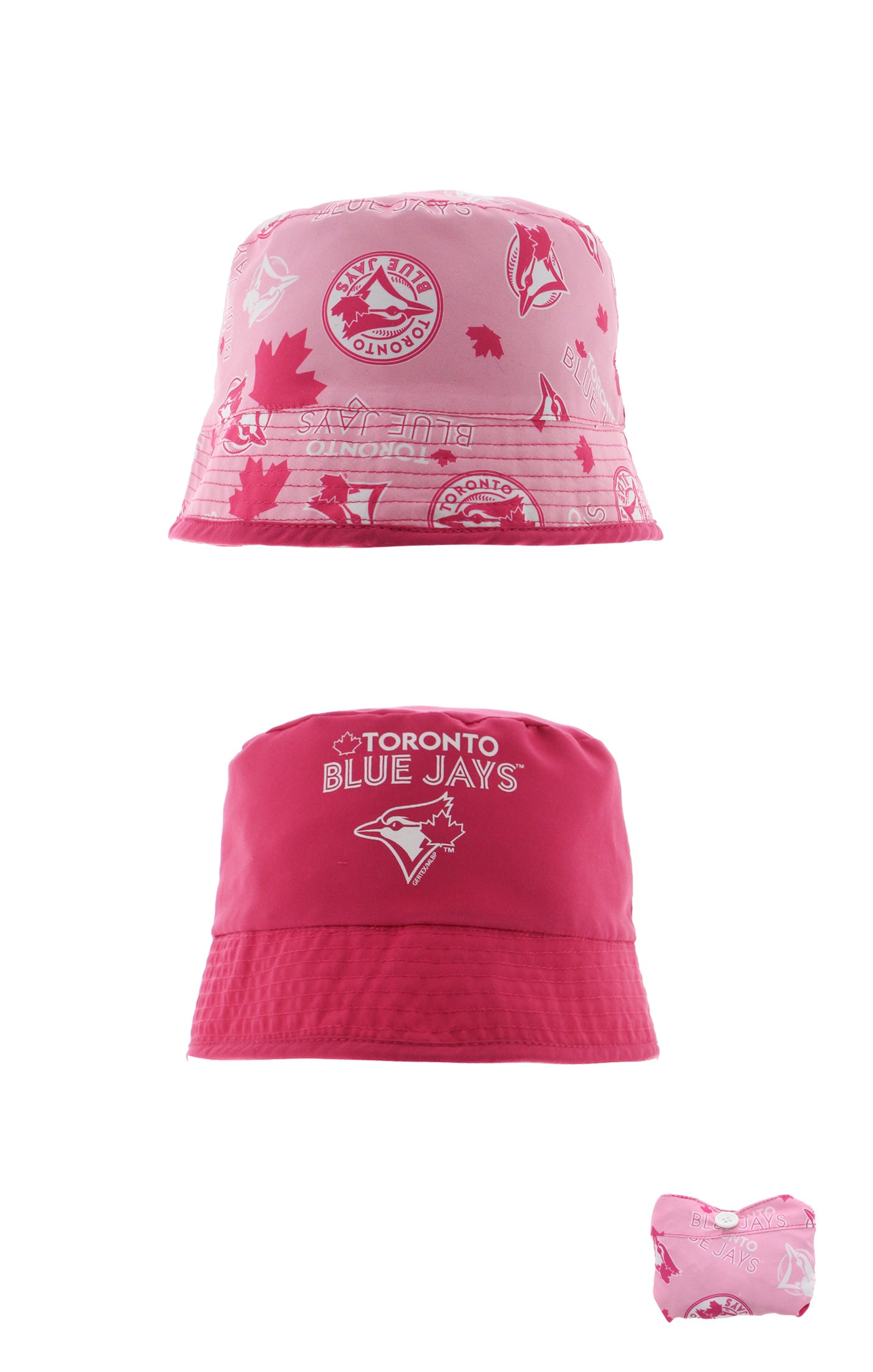 MLB Toronto Blue Jays Toddler Reversible Bucket Hat - Pink – The