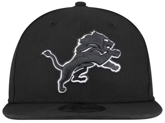 New Era 9FIFTY NFL Detroit Lions Adjustable Snapback Cap - Black/White