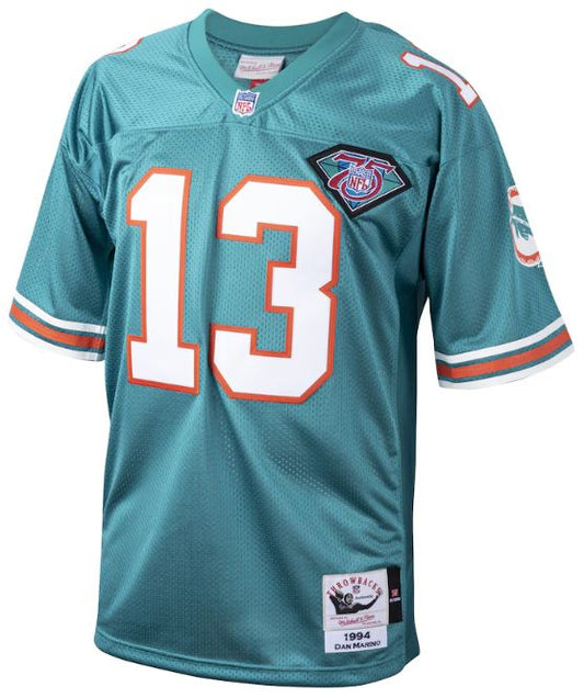 Mitchell & Ness NFL Dan Marino Miami Dolphins 1994 Authentic Throwback Retired Player Jersey - Aqua