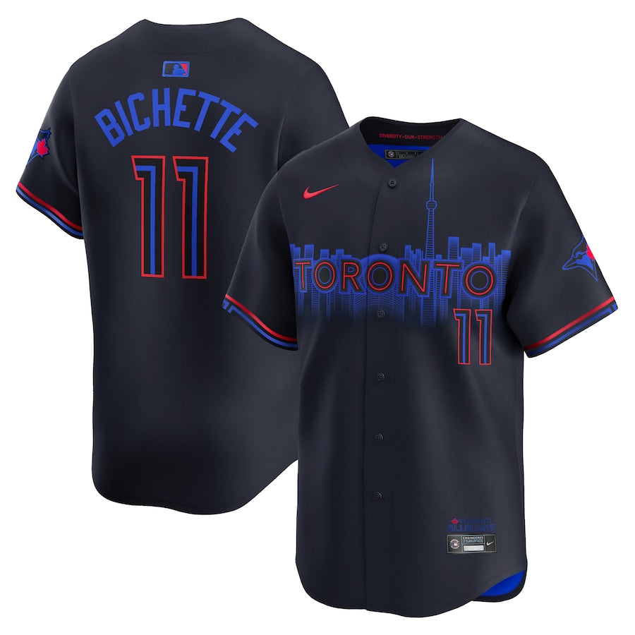 【刺繍Mサイズ】ブルージェイズ ビシェット Bichette ユニフォーム 11 Men's MLB Toronto Blue Jays Nike 2024 City Connect Limited Jersey